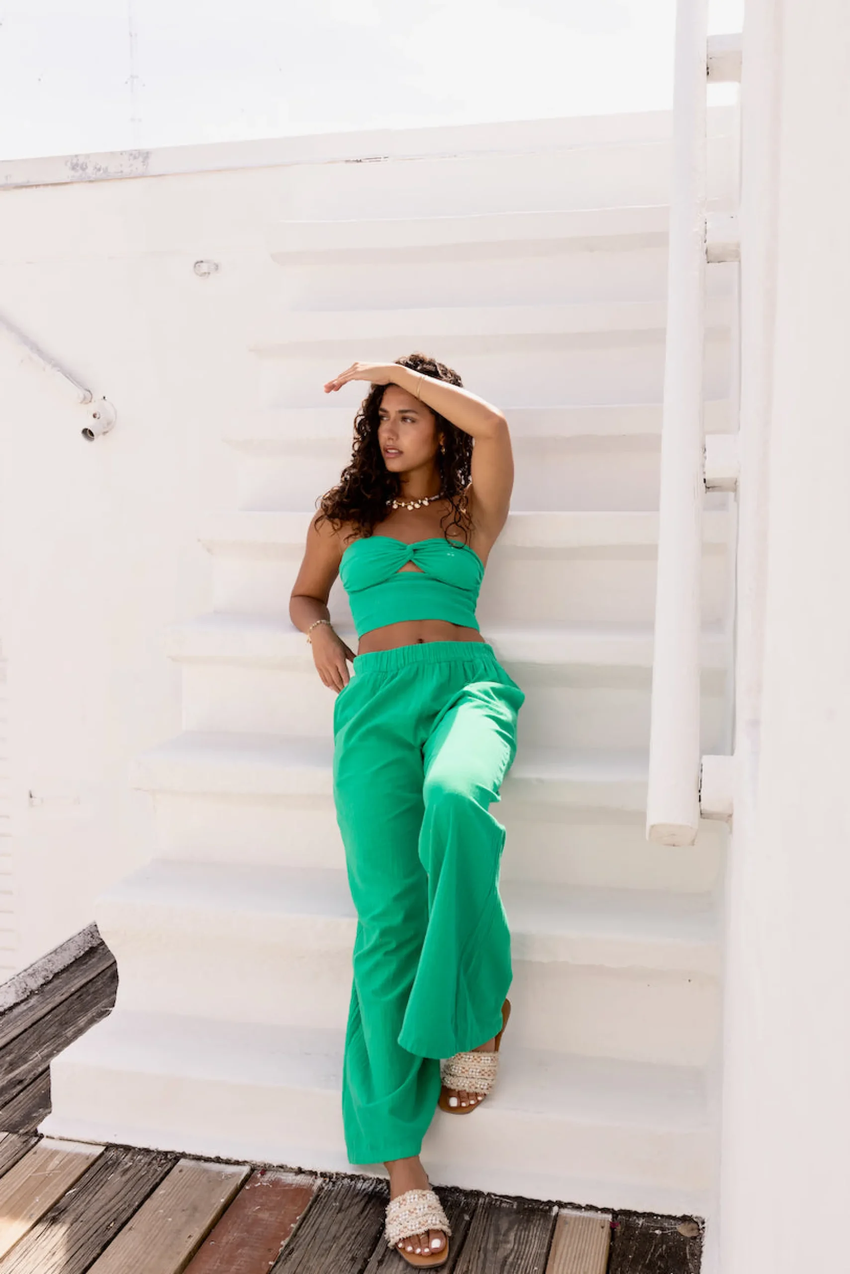 Azure Pant|Blanco By Nature Hot