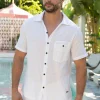 Lino Button Down Shirt|Blanco By Nature Outlet