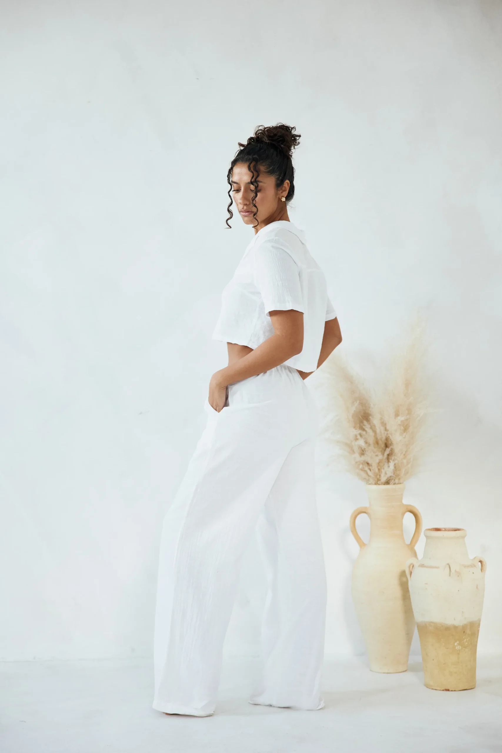 Rexa Crop Blazer|Blanco By Nature Discount