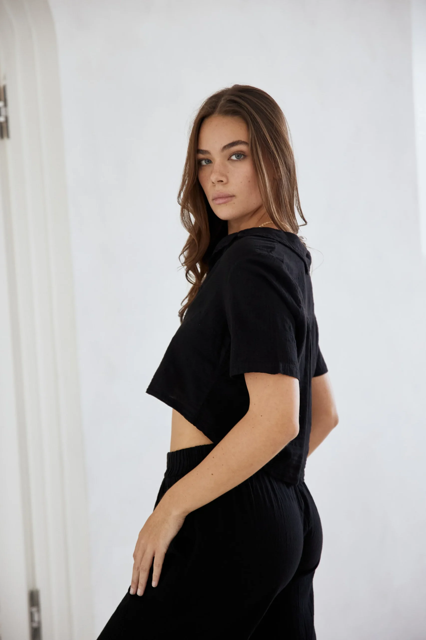 Rexa Crop Blazer|Blanco By Nature Discount