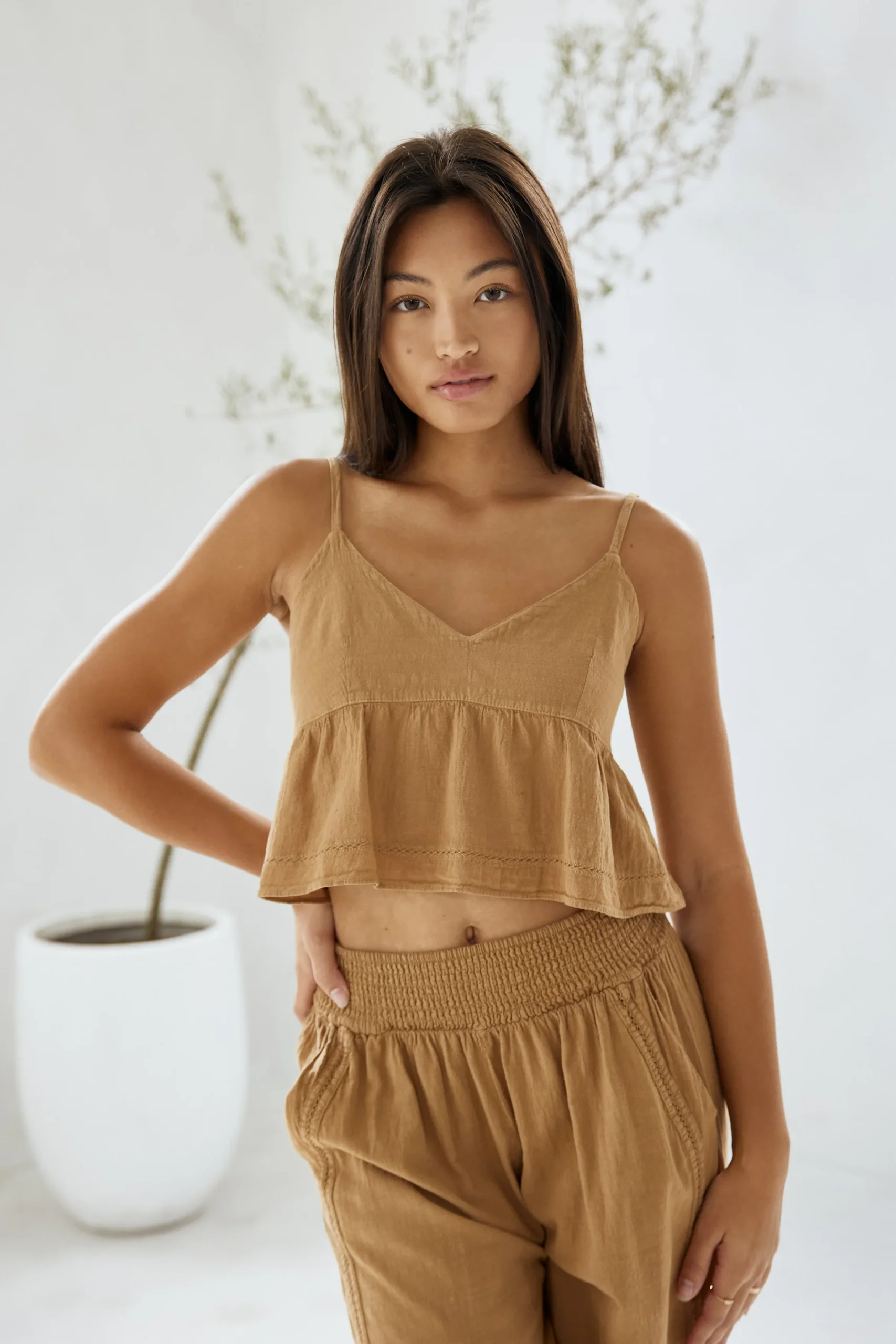 Viola Top|Blanco By Nature Hot