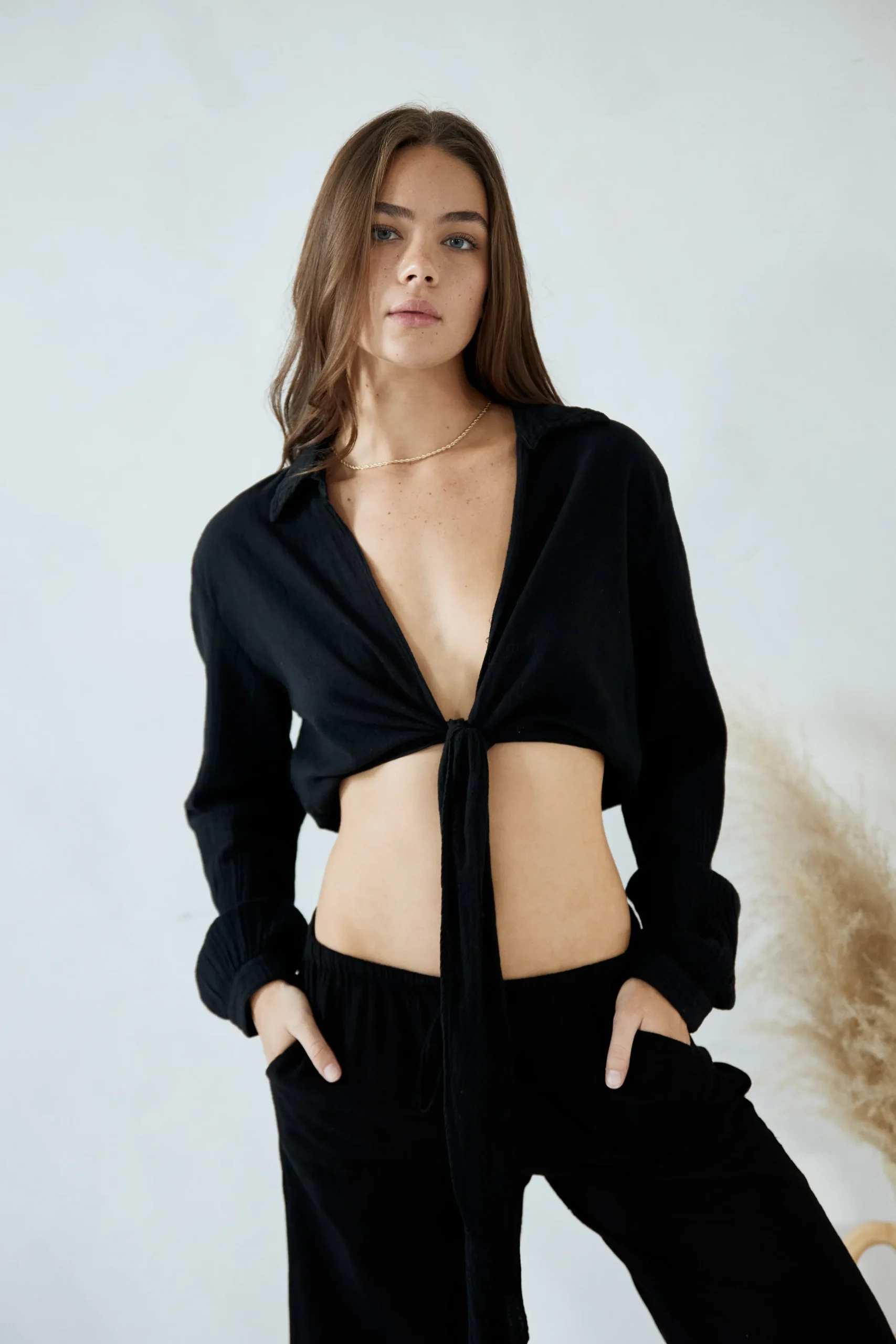 Zaya Top Black|Blanco By Nature Clearance