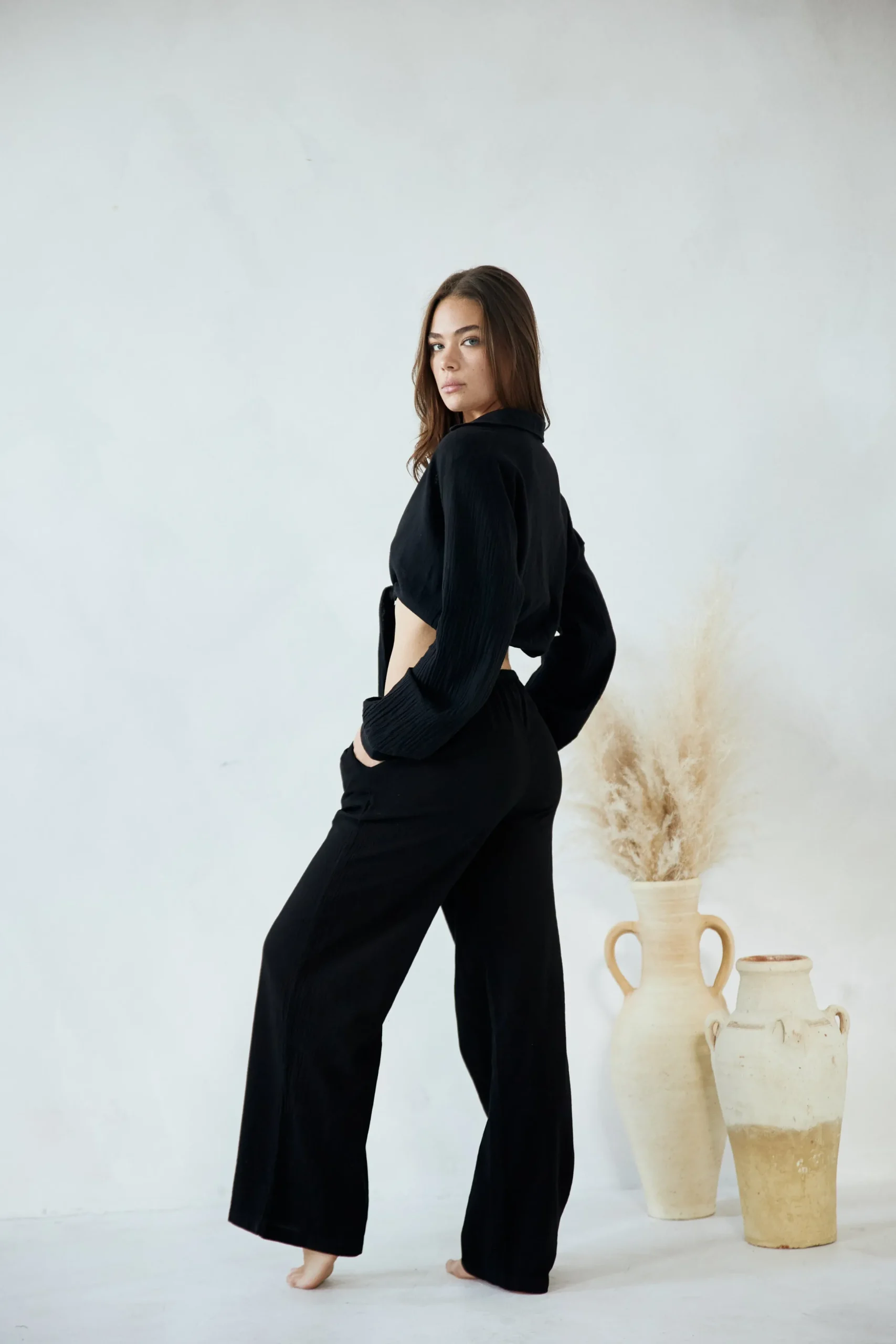 Zaya Top Black|Blanco By Nature Clearance